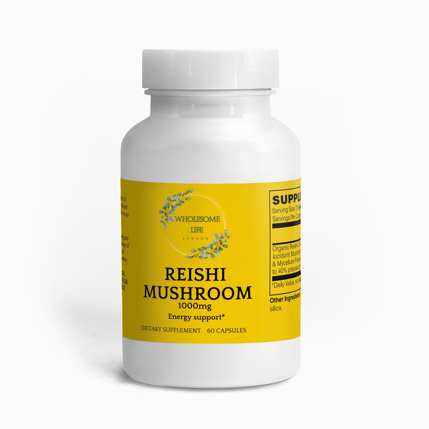 Wholesome Life London Reishi Mushroom 60 Count