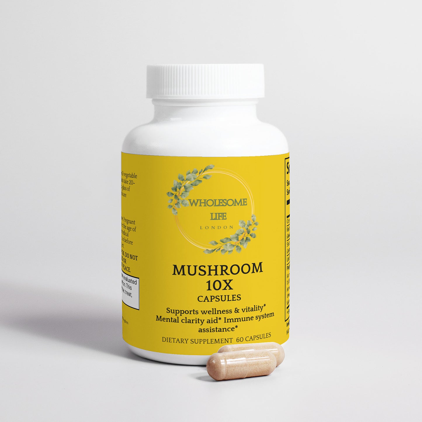 Wholesome Life London Mushroom Complex 10X  60 Count