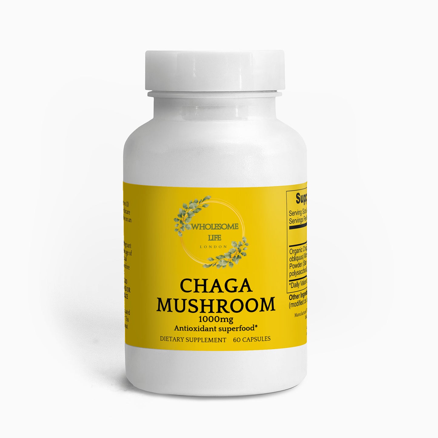 Wholesome Life London Chaga Mushroom 60 Count