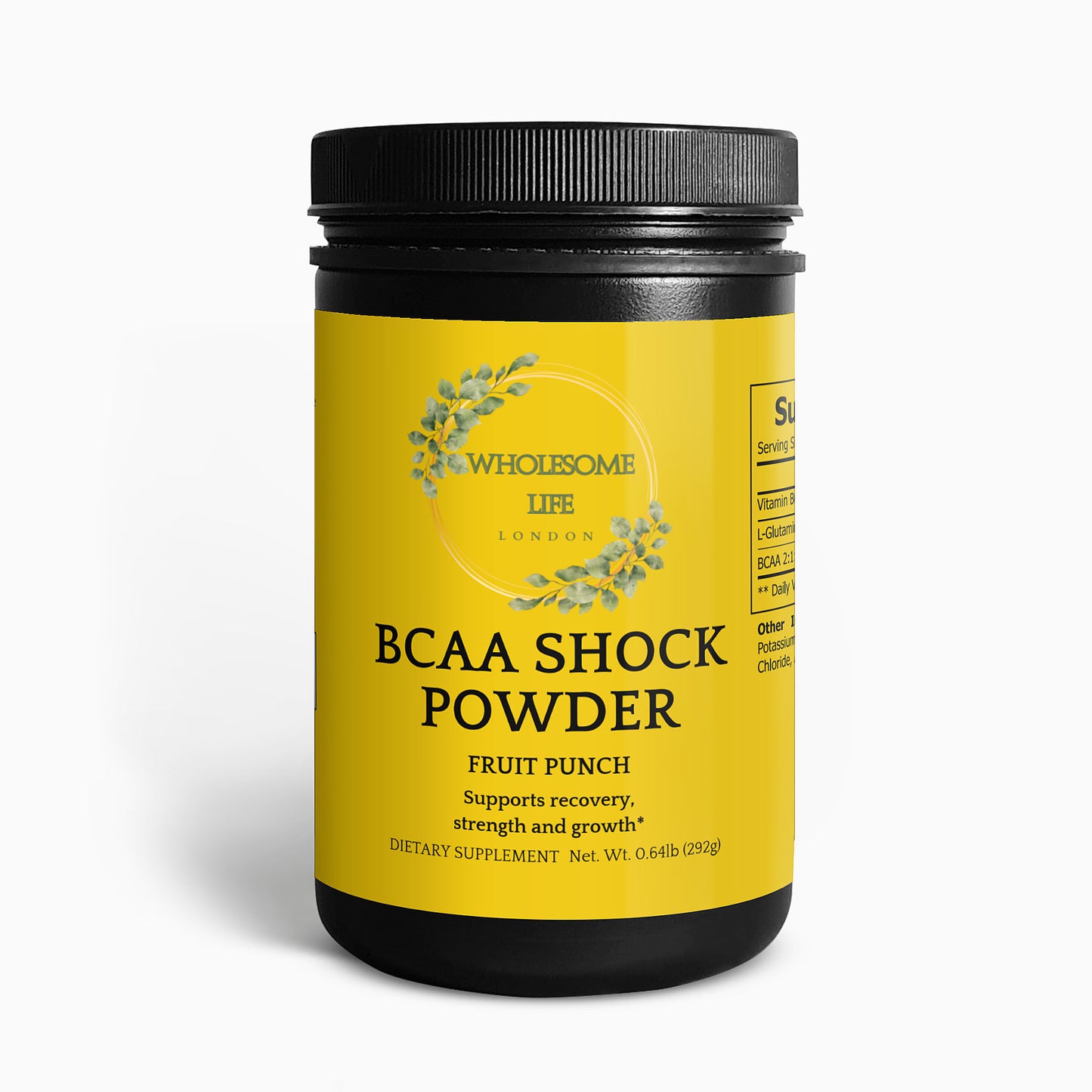 Wholesome Life London BCAA Shock Powder (Fruit Punch) 0.64lb