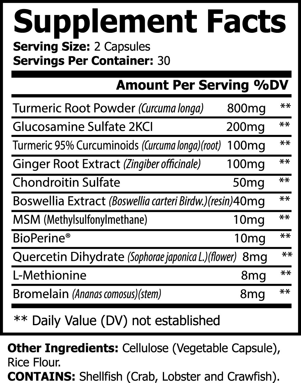 Wholesome Life London Platinum Turmeric 60 Count